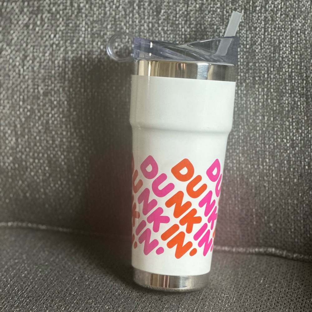Dunkin' Travel Tumbler with Straw